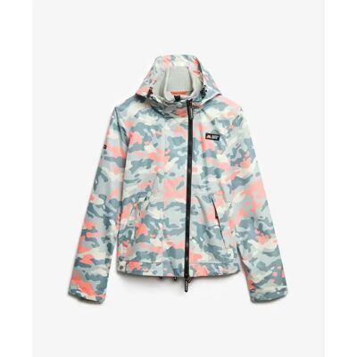 Regenjacke mit Kapuze für Damen Superdry Mountain Gris M Femme Regenjacke mit Kapuze für Damen Superdry Mountain Gris M Femme