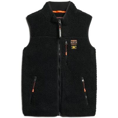 Ärmelloses Fleece, Damen Superdry Outdoor Noir 2XS Femme Ärmelloses Fleece, Damen Superdry Outdoor Noir 2XS Femme