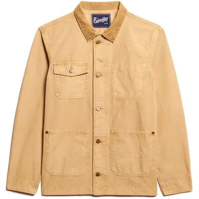 Arbeitsjacke Damen Superdry Merchant Beige L Femme Arbeitsjacke Damen Superdry Merchant Beige L Femme