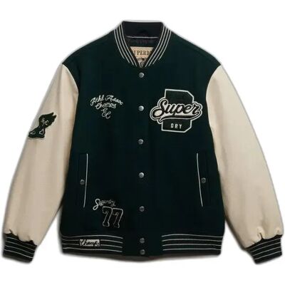 Damen Bomberjacke mit Patches Superdry Surplus Vert XS Femme Damen Bomberjacke mit Patches Superdry Surplus Vert XS Femme