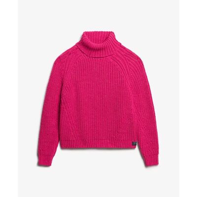 Weit geschnittener Strickrollkragenpullover für Damen Superdry Rose M Femme Weit geschnittener Strickrollkragenpullover für Damen Superdry Rose M Femme