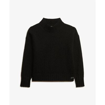 Pullover Damen Superdry Essential Noir 2XS Femme Pullover Damen Superdry Essential Noir 2XS Femme