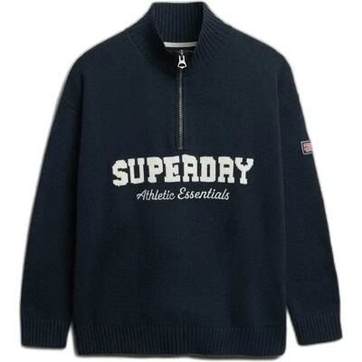 Frauen Pulli Henley Superdry Slouchy Graphic Bleu S Femme Frauen Pulli Henley Superdry Slouchy Graphic Bleu S Femme