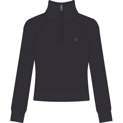Damen Slim Fit Zip-Pullover Superdry Bleu M Femme Damen Slim Fit Zip-Pullover Superdry Bleu M Femme