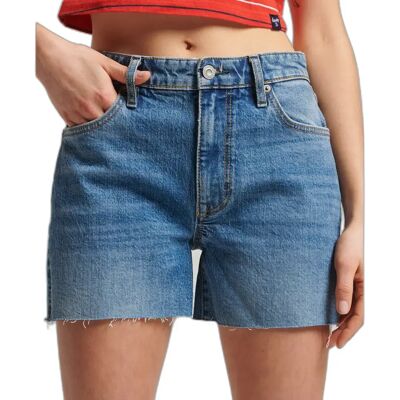 Shorts für Damen Superdry Bleu 26 Femme Shorts für Damen Superdry Bleu 26 Femme