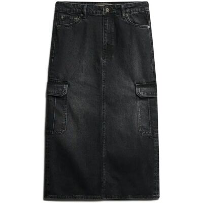 Superdry Bio-Baumwolle Cargo Midi Rock - Midi Rock Superdry Bio-Baumwolle Cargo Midi Rock - Midi Rock