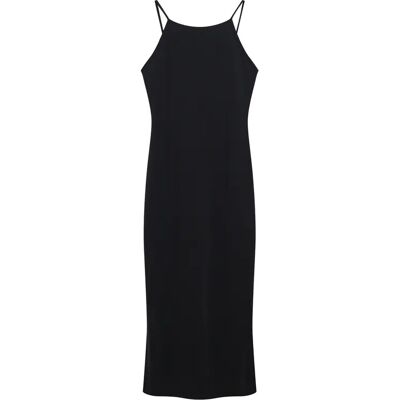 Halblanges Kleid mit Rückenteil aus Spitze Frau Superdry Noir XL Femme Halblanges Kleid mit Rückenteil aus Spitze Frau Superdry Noir XL Femme
