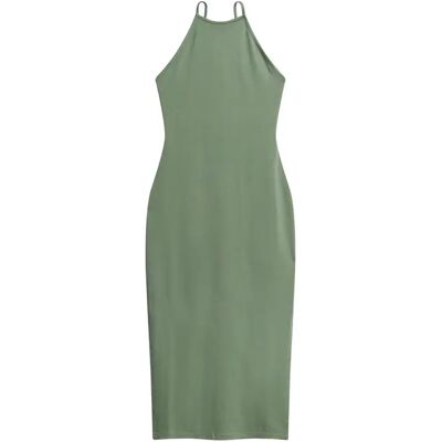 Halblanges Kleid mit Rückenteil aus Spitze Frau Superdry Vert M Femme Halblanges Kleid mit Rückenteil aus Spitze Frau Superdry Vert M Femme