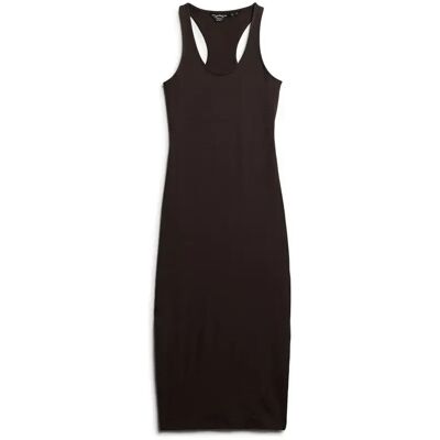 Mittellanges Kleid aus Jersey mit freiem Ausschnitt Frau Superdry Marron L Femme Mittellanges Kleid aus Jersey mit freiem Ausschnitt Frau Superdry Marron L Femme