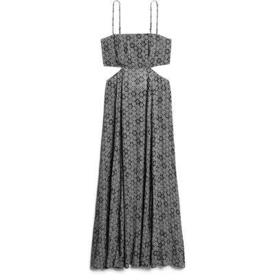 Langes Kleid, Frau Superdry Noir XL Femme Langes Kleid, Frau Superdry Noir XL Femme