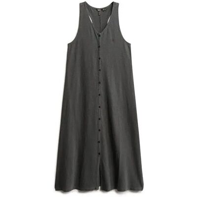 Damen Jersey Midikleid für den Strand Superdry Noir 2XS Femme Damen Jersey Midikleid für den Strand Superdry Noir 2XS Femme