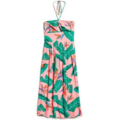 Halbarm Kleid mit Ausschnitten für Damen Superdry Rose XS Femme Halbarm Kleid mit Ausschnitten für Damen Superdry Rose XS Femme
