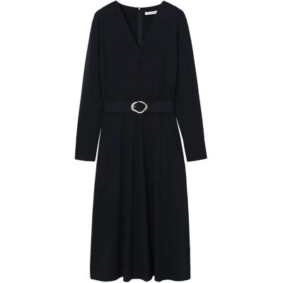Midikleid mit Gürtel für Damen Tatuum Bomi Bleu M Femme Midikleid mit Gürtel für Damen Tatuum Bomi Bleu M Femme