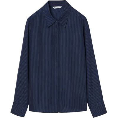 Satinhemd, Damen Tatuum Nicole Striped Bleu 46 Femme Satinhemd, Damen Tatuum Nicole Striped Bleu 46 Femme