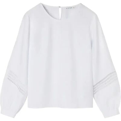 Langärmelige Bluse, Damen Tatuum Tekami 1 Blanc 36 Femme Langärmelige Bluse, Damen Tatuum Tekami 1 Blanc 36 Femme
