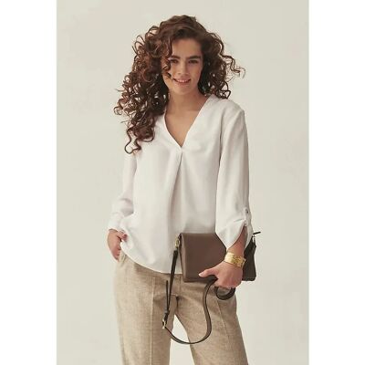 Langärmelige Bluse, Damen Tatuum Elmi 1 Blanc 36 Femme Langärmelige Bluse, Damen Tatuum Elmi 1 Blanc 36 Femme