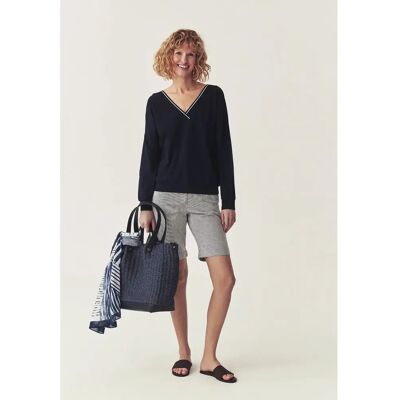 Damen-Pullover mit V-Ausschnitt Tatuum Aneko Bleu XS Femme Damen-Pullover mit V-Ausschnitt Tatuum Aneko Bleu XS Femme