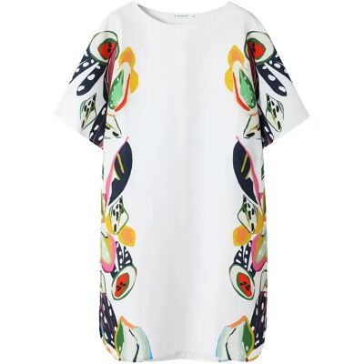 Kleid Damen Tatuum Leora Blanc 38 Femme Kleid Damen Tatuum Leora Blanc 38 Femme