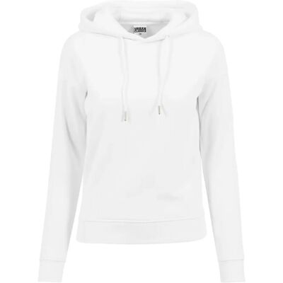 Urban Classics Kapuzenpullover Damen urban Classic basic côtelés Blanc M Femme Urban Classics Kapuzenpullover Damen urban Classic basic côtelés Blanc M Femme
