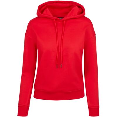 Urban Classics Hoodie Damen Urban Classic basic côtelés Rouge XL Femme Urban Classics Hoodie Damen Urban Classic basic côtelés Rouge XL Femme
