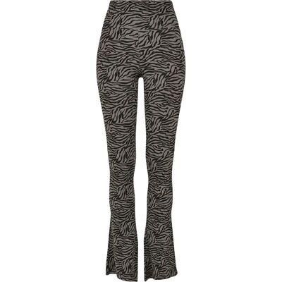 Damen-Leggings mit hoher Taille Urban Classics zebra boot Gris XS Femme Damen-Leggings mit hoher Taille Urban Classics zebra boot Gris XS Femme