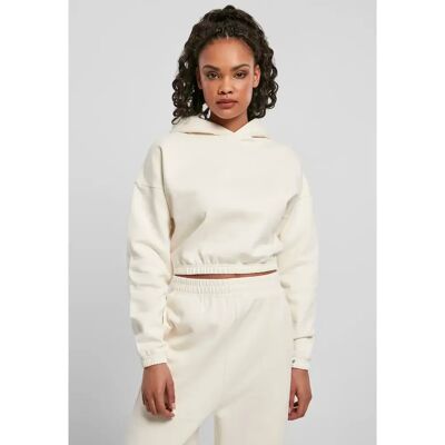 Kapuzenpullover, Damen Urban Classics court oversized-grandes tailles Blanc 5XL Femme Kapuzenpullover, Damen Urban Classics court oversized-grandes tailles Blanc 5XL Femme