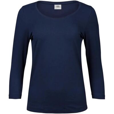 Damen T-Shirt mit 3/4-Ärmeln Tee Jays Bleu M Femme Damen T-Shirt mit 3/4-Ärmeln Tee Jays Bleu M Femme