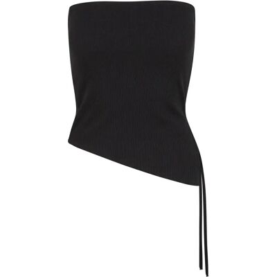 Damen-Top Urban Classics Waffle Pique Bandeau Noir L Femme Damen-Top Urban Classics Waffle Pique Bandeau Noir L Femme