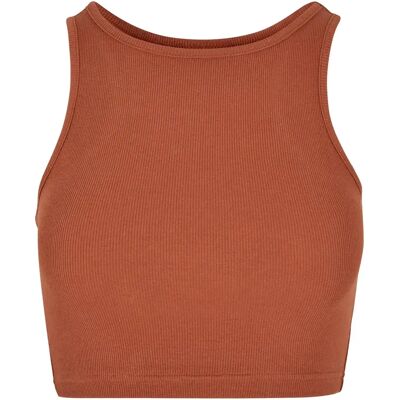 Tanktop court gerippt Damen Urban Classics Marron 4XL Femme Tanktop court gerippt Damen Urban Classics Marron 4XL Femme
