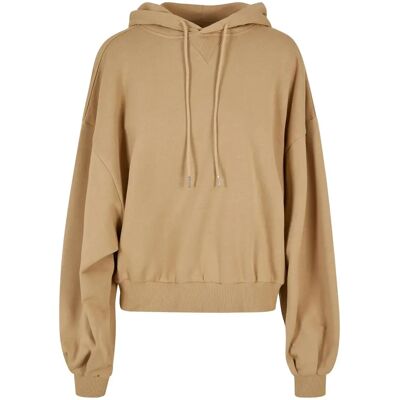 Sweat Oversize-Kapuzenpullover Damen Urban Classics Organic Terry Beige M/L Femme Sweat Oversize-Kapuzenpullover Damen Urban Classics Organic Terry Beige M/L Femme