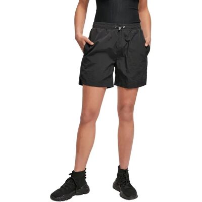 Shorts nylon froissé femme Urban Classics Noir XS Femme Shorts nylon froissé femme Urban Classics Noir XS Femme