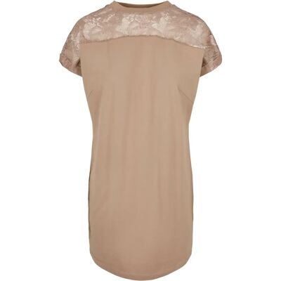 Spitzenkleid Damen Urban Classics Tee Beige S Femme Spitzenkleid Damen Urban Classics Tee Beige S Femme