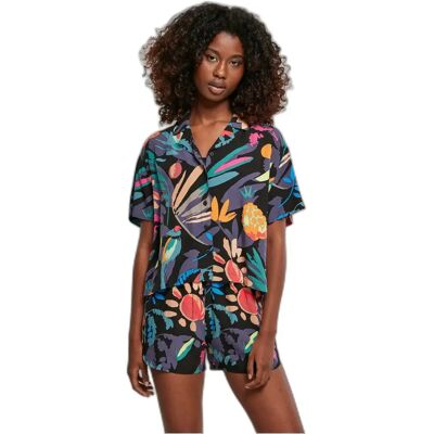 Kurzarmhemd Frau Urban Classics Viscose Resort GT Noir 4XL Femme Kurzarmhemd Frau Urban Classics Viscose Resort GT Noir 4XL Femme