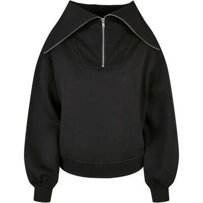 Pullover mit Stehkragen Frau Urban Classics Oversized Noir XS Femme Pullover mit Stehkragen Frau Urban Classics Oversized Noir XS Femme