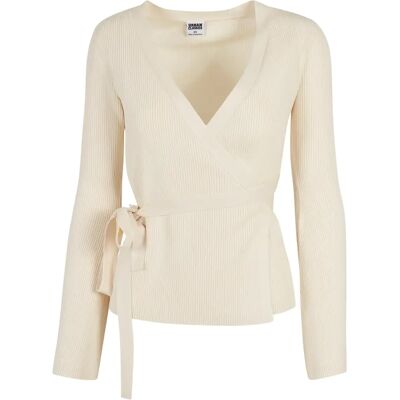 Gerippte Strickjacke für Frauen Urban Classics GT Blanc 2XL Femme Gerippte Strickjacke für Frauen Urban Classics GT Blanc 2XL Femme