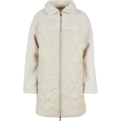 Sherpa-Daunenjacke Oversize Damen Urban Classics Blanc L Femme Sherpa-Daunenjacke Oversize Damen Urban Classics Blanc L Femme