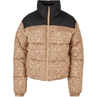 Retro-Daunenjacke Damen Urban Classics AOP Retro Beige XL Femme Retro-Daunenjacke Damen Urban Classics AOP Retro Beige XL Femme