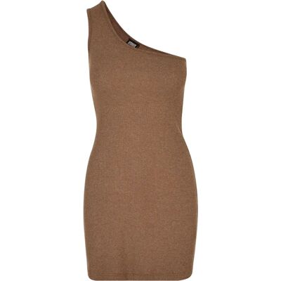 Ein-Schulter-Rippenkleid, Damen Urban Classics Vert 3XL Femme Ein-Schulter-Rippenkleid, Damen Urban Classics Vert 3XL Femme