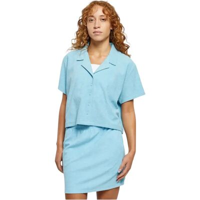 Damenhemd Urban Classics Towel Resort Bleu XS Femme Damenhemd Urban Classics Towel Resort Bleu XS Femme