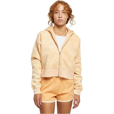 Sweatshirt oversize zip court à capuche Damen Urban Classics Towel Washed Orange XL Femme Sweatshirt oversize zip court à capuche Damen Urban Classics Towel Washed Orange XL Femme