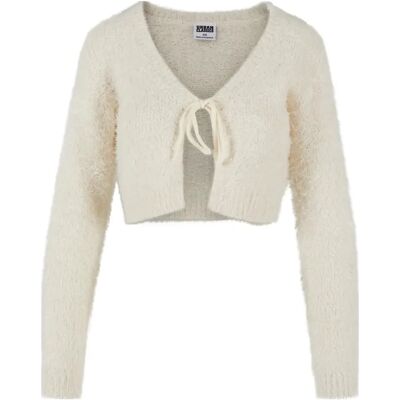 Kurze Strickjacke aus Daunen, geknotet, Frau Urban Classics Blanc L Femme Kurze Strickjacke aus Daunen, geknotet, Frau Urban Classics Blanc L Femme