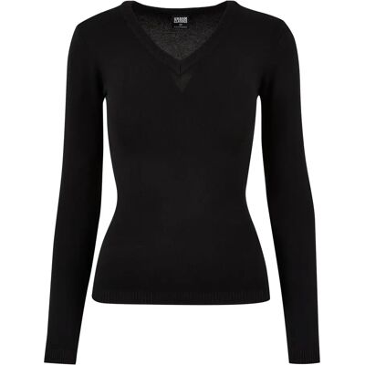 Pullover mit V-Ausschnitt Frau Urban Classics Noir 4XL Femme Pullover mit V-Ausschnitt Frau Urban Classics Noir 4XL Femme