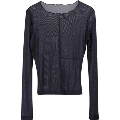 Langarmshirt aus Netzstoff, Damen Urban Classics Exposed Seam Noir 5XL Femme Langarmshirt aus Netzstoff, Damen Urban Classics Exposed Seam Noir 5XL Femme
