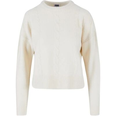 Sweatshirt Damen Urban Classics Cabel Blanc XS Femme Sweatshirt Damen Urban Classics Cabel Blanc XS Femme