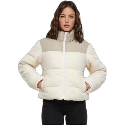 Kurzes Fleece für Frauen Urban Classics Beige L Femme Kurzes Fleece für Frauen Urban Classics Beige L Femme