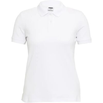 Polo-Shirt Damen Urban Classics Blanc M Femme Polo-Shirt Damen Urban Classics Blanc M Femme