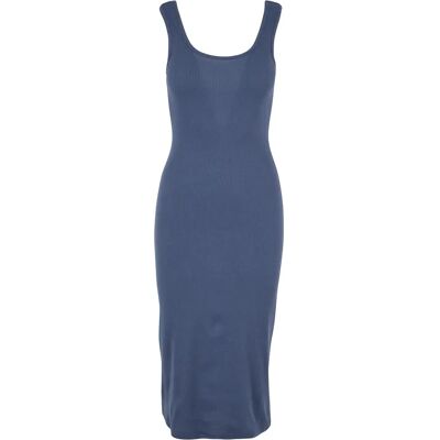 Geripptes Kleid, Frau Urban Classics Bleu 2XL Femme Geripptes Kleid, Frau Urban Classics Bleu 2XL Femme