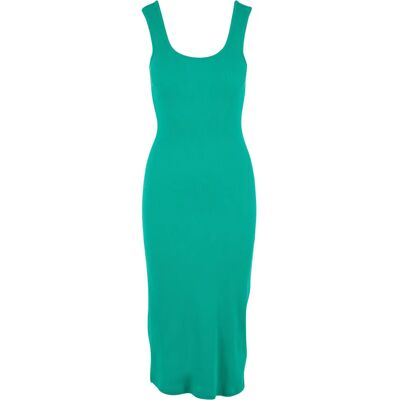 Geripptes Kleid, Frau Urban Classics Vert L Femme Geripptes Kleid, Frau Urban Classics Vert L Femme