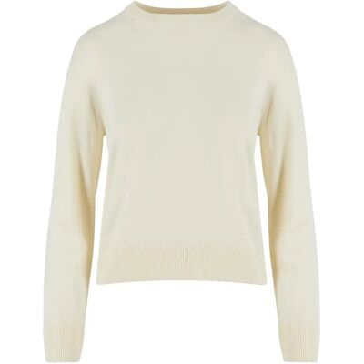 Damen Strickpullover mit Rundhalsausschnitt Urban Classics Blanc M Femme Damen Strickpullover mit Rundhalsausschnitt Urban Classics Blanc M Femme