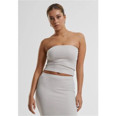 Glitzer-Top Damen Urban Classics Blanc 4XL Femme Glitzer-Top Damen Urban Classics Blanc 4XL Femme